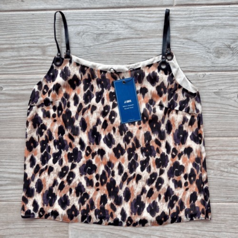 J.ING Women's Multicolor Animal Pattern Allover Print Sleeveless Top Size Small - Picture 1 of 7